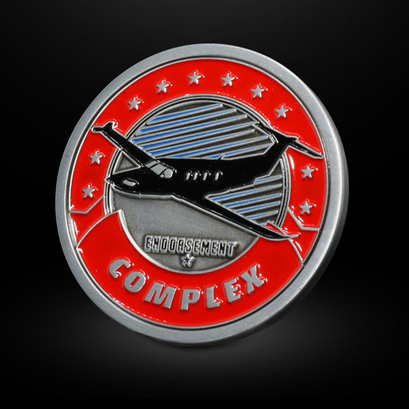 Complex Endorsement Aviation Challenge Coin