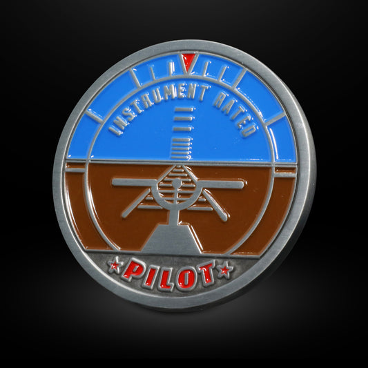 Instrument Rated Pilot Aviation Challenge Coin