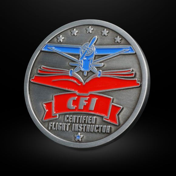Certified Flight Instructor CFI Aviation Challenge Coin