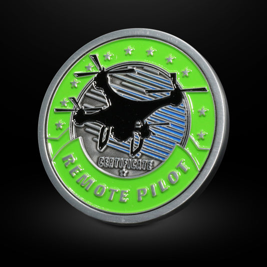 Remote Pilot Certificate Aviation Challenge Coin