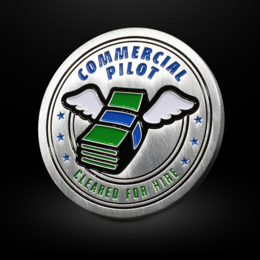 Commercial Pilot Aviation Challenge Coin