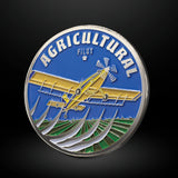 Agricultural Pilot Aviation Challenge Coin