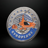 Gyroplane Pilot Aviation Challenge Coin